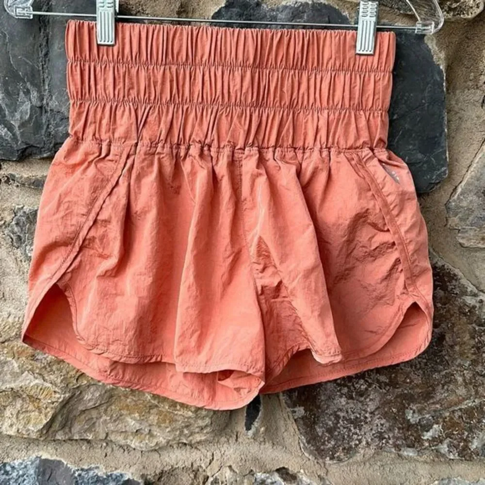 Free people Russet Orange The Way Home Shorts size S